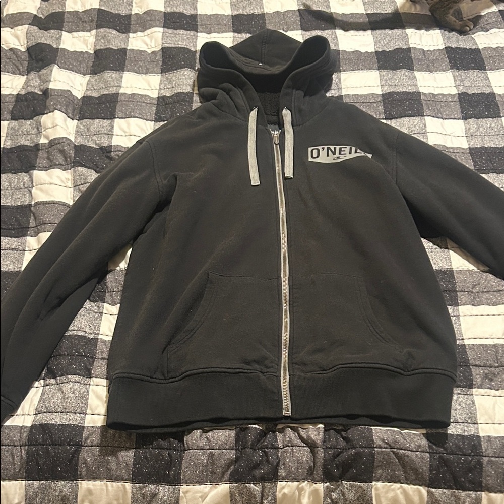O'Neill Black Men's Zip-Up Hoodie